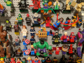 completed lego minifig wall close-up 2