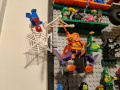 completed lego minifig wall close-up 6